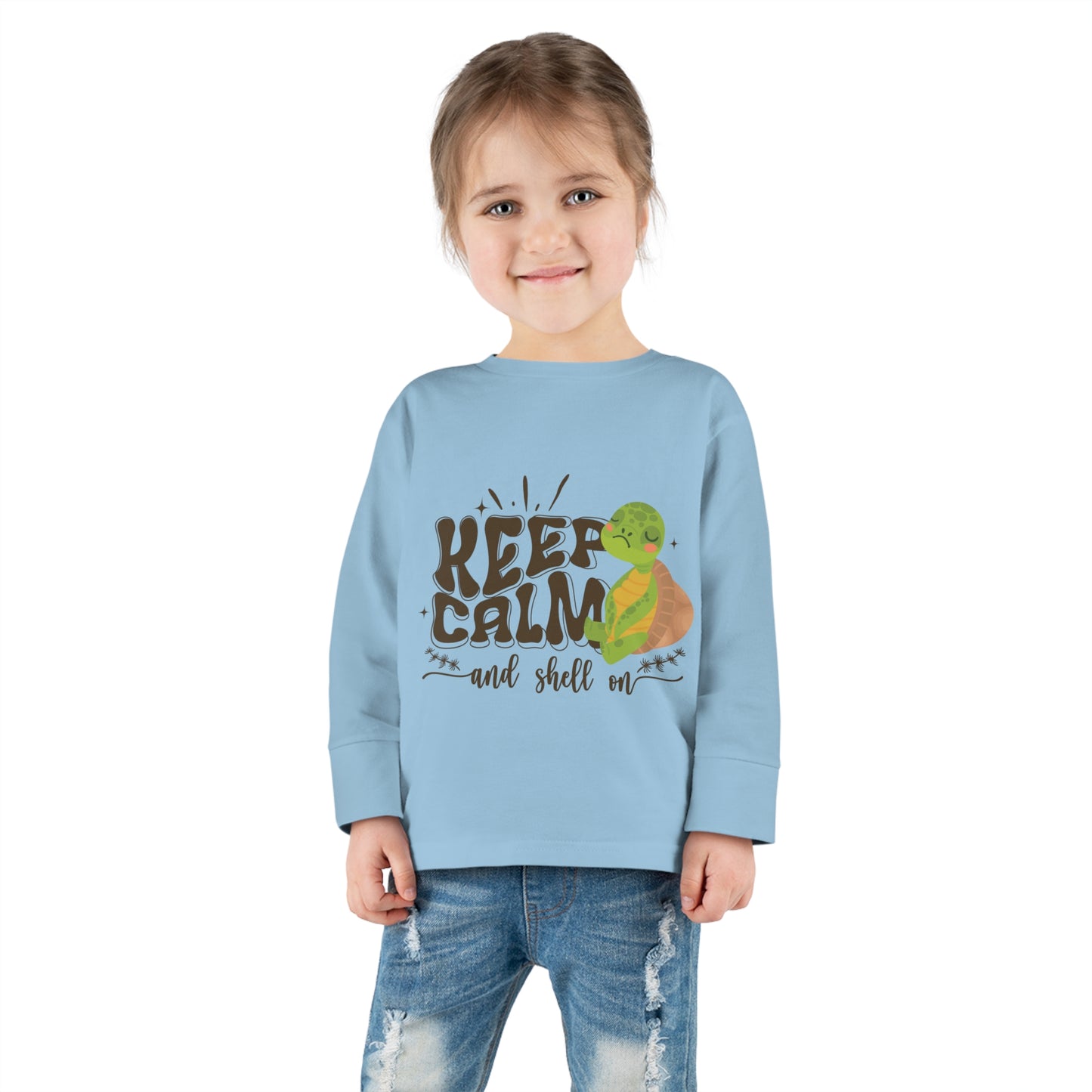 Toddler Long Sleeve Tee - Keep Calm and Shell On