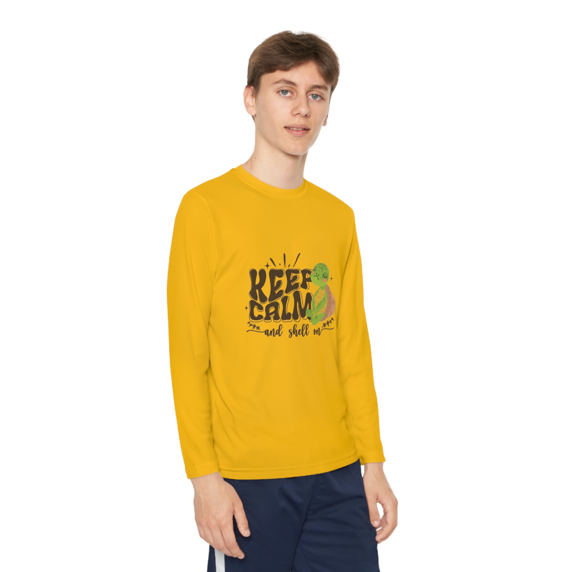 Youth Long Sleeve Competitor Tee - Keep Calm and Shell On