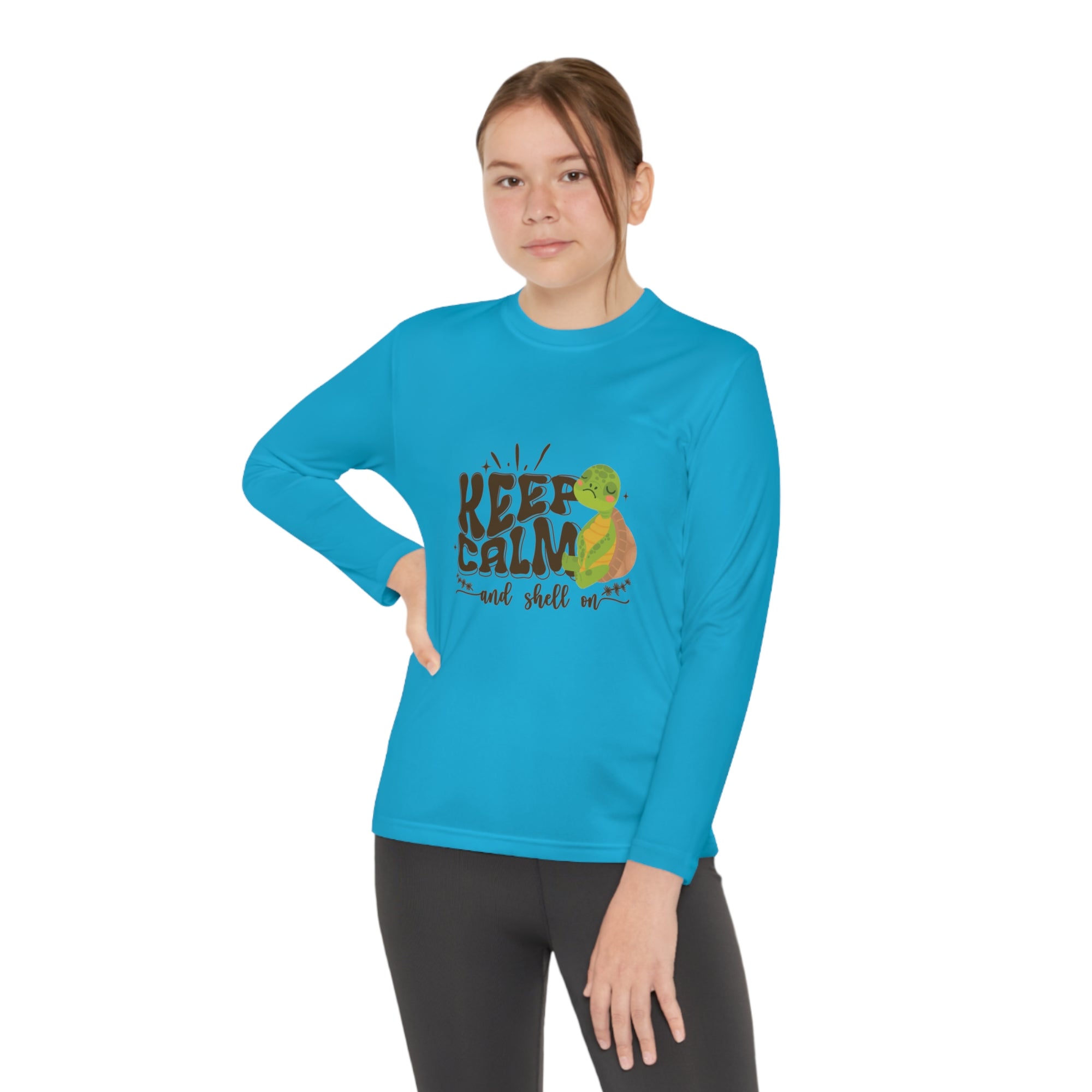 Youth Long Sleeve Competitor Tee - Keep Calm and Shell On