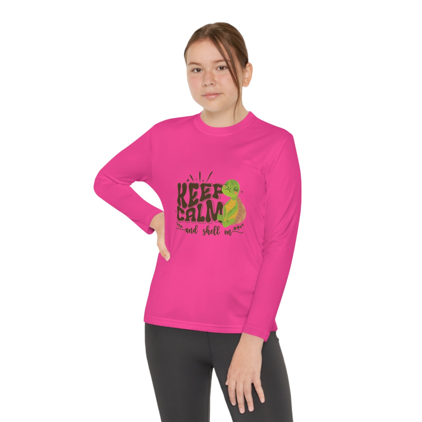 Youth Long Sleeve Competitor Tee - Keep Calm and Shell On
