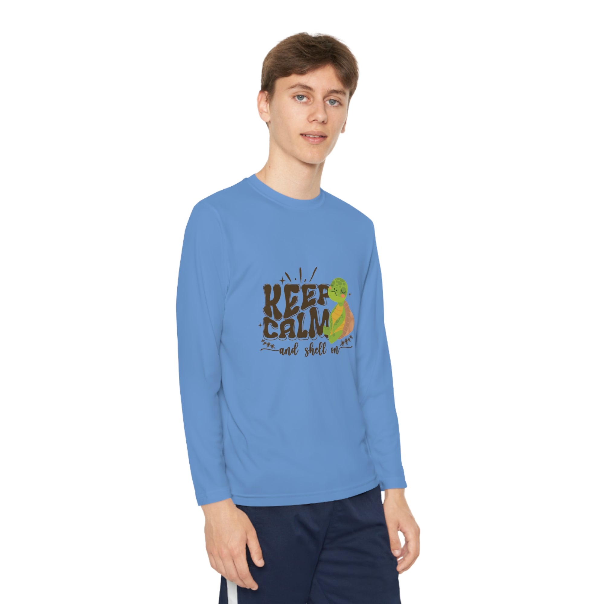 Youth Long Sleeve Competitor Tee - Keep Calm and Shell On