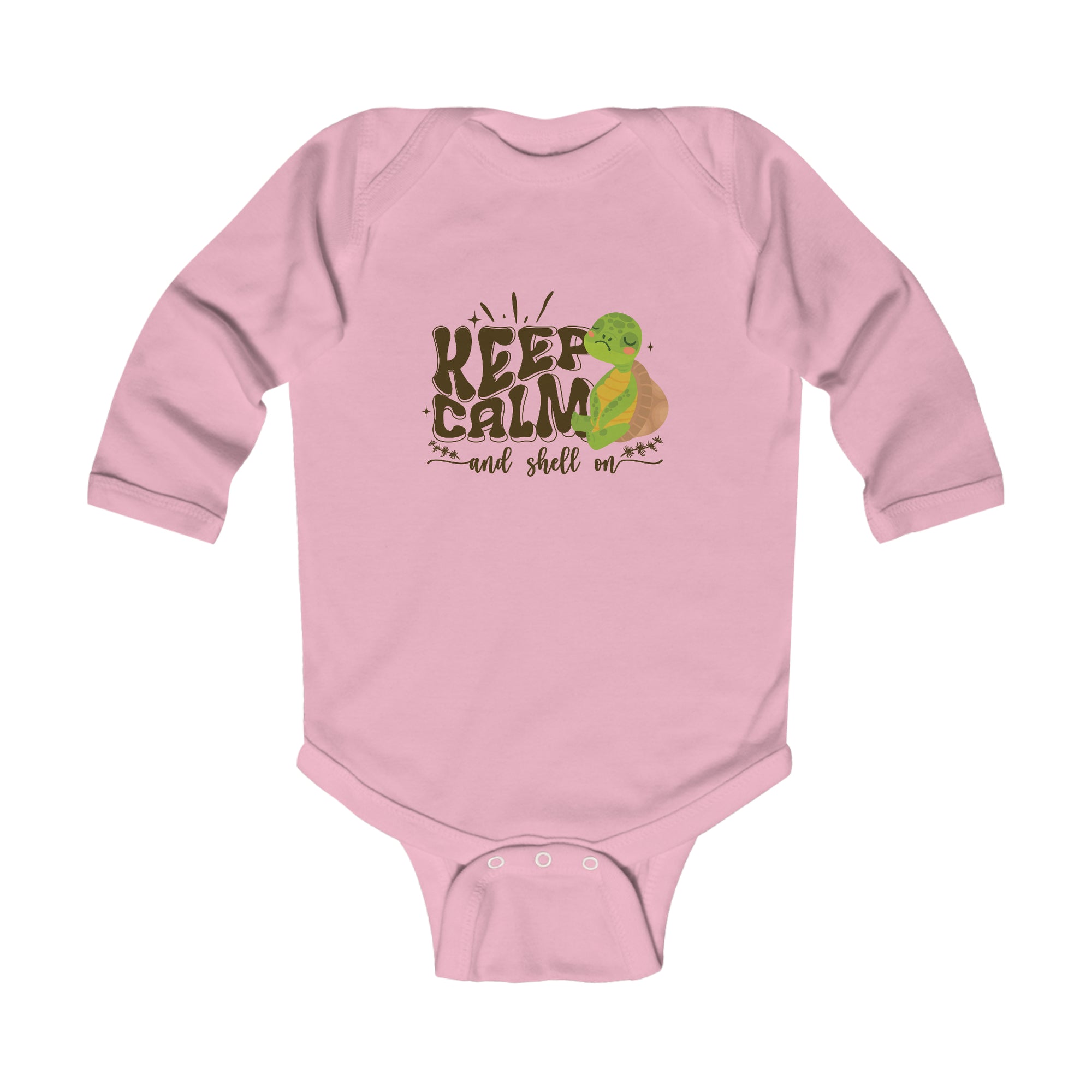 Infant Long Sleeve Bodysuit - Keep Calm and Shell On