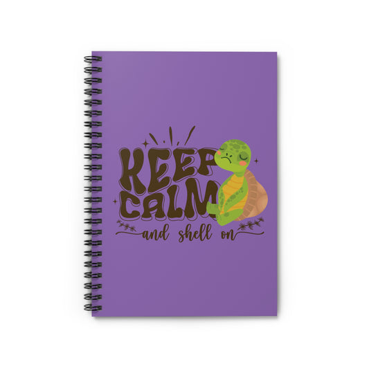 Spiral Notebook - Ruled Line - Keep Calm and Shell On