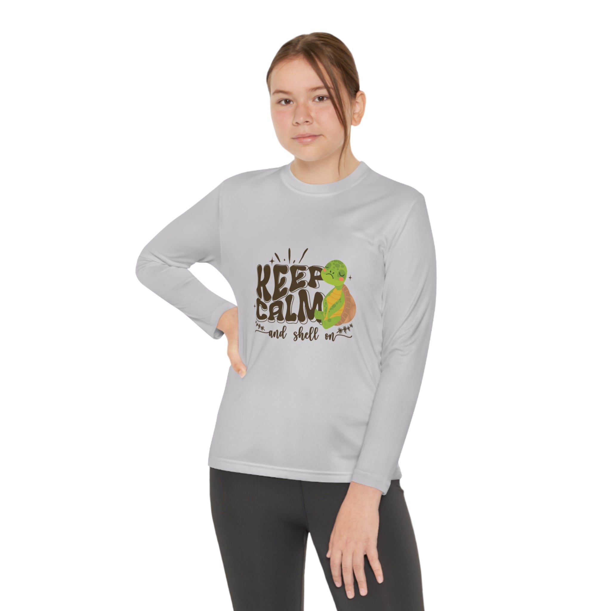 Youth Long Sleeve Competitor Tee - Keep Calm and Shell On