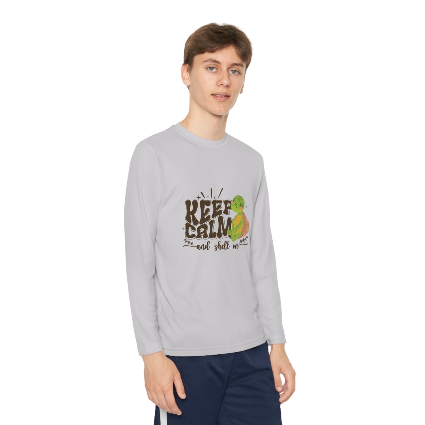 Youth Long Sleeve Competitor Tee - Keep Calm and Shell On