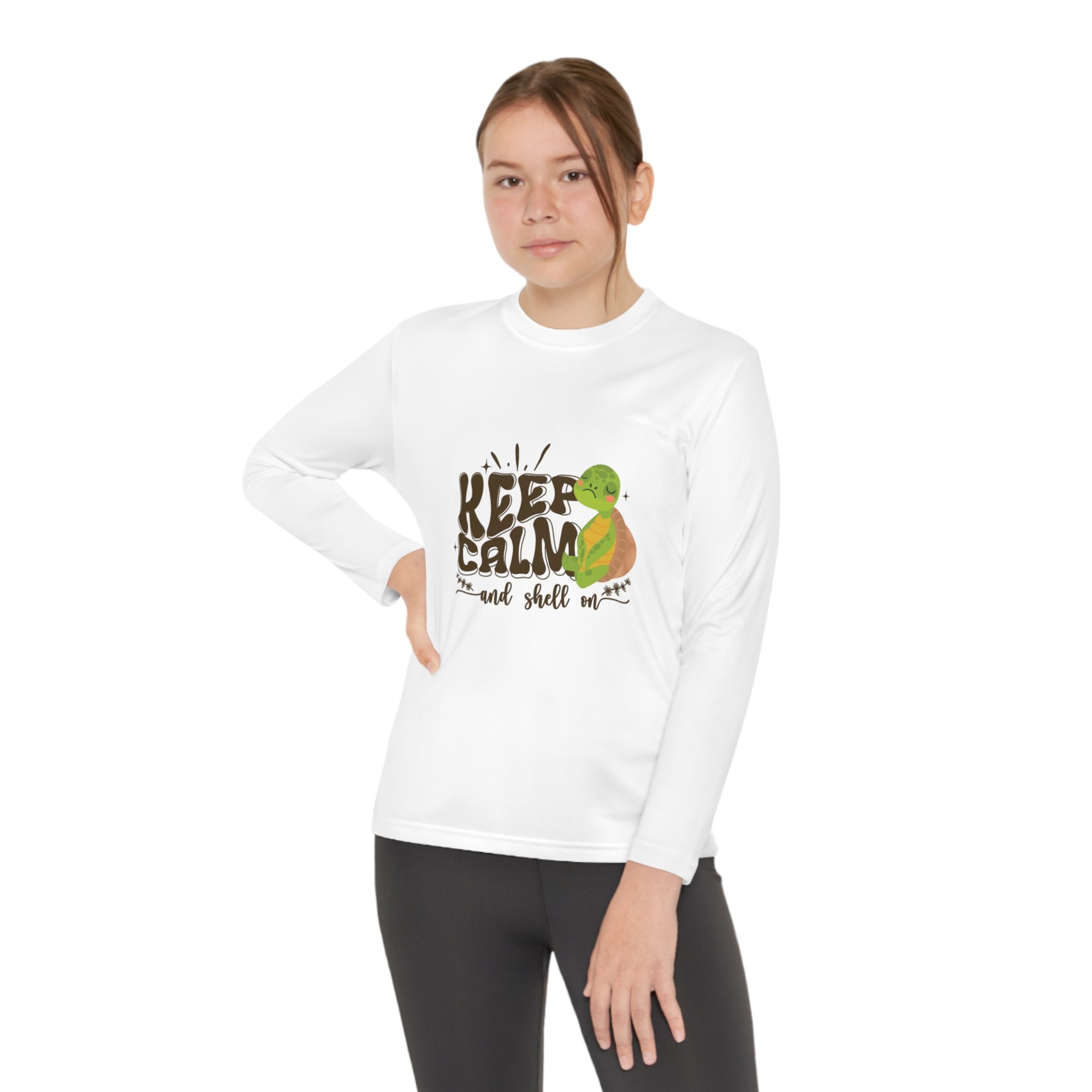 Youth Long Sleeve Competitor Tee - Keep Calm and Shell On