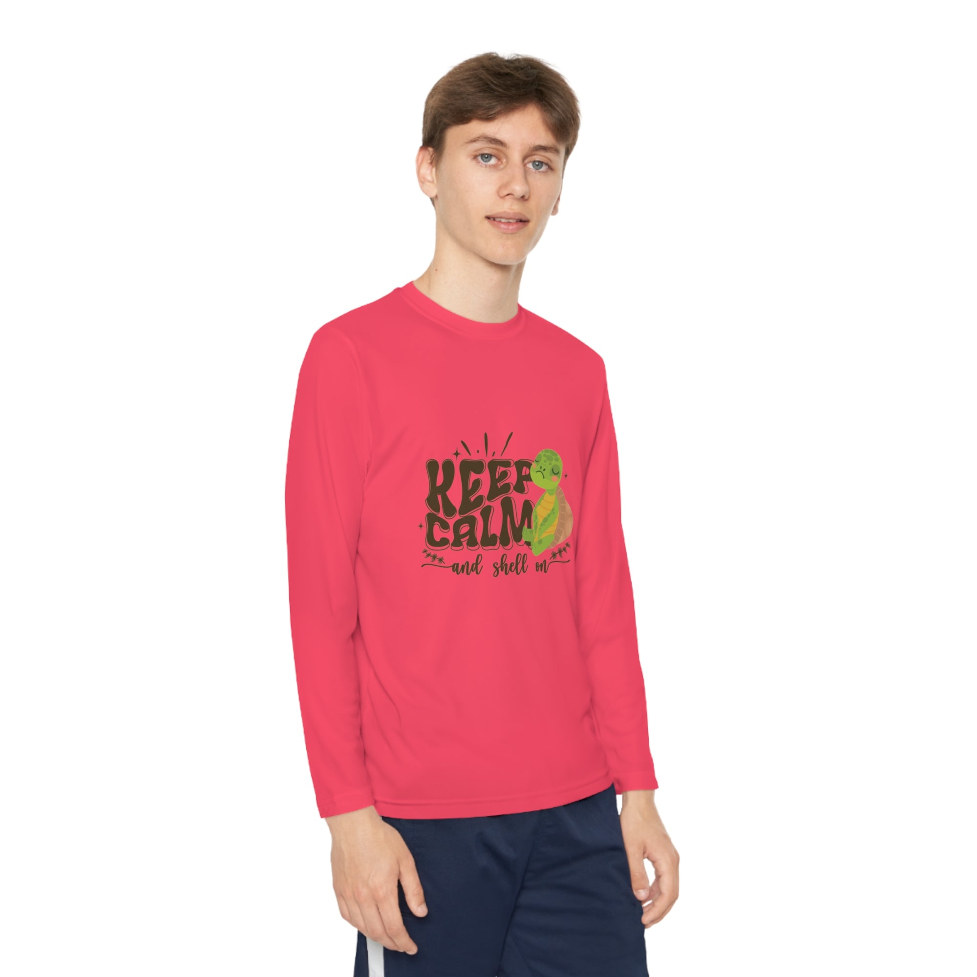 Youth Long Sleeve Competitor Tee - Keep Calm and Shell On